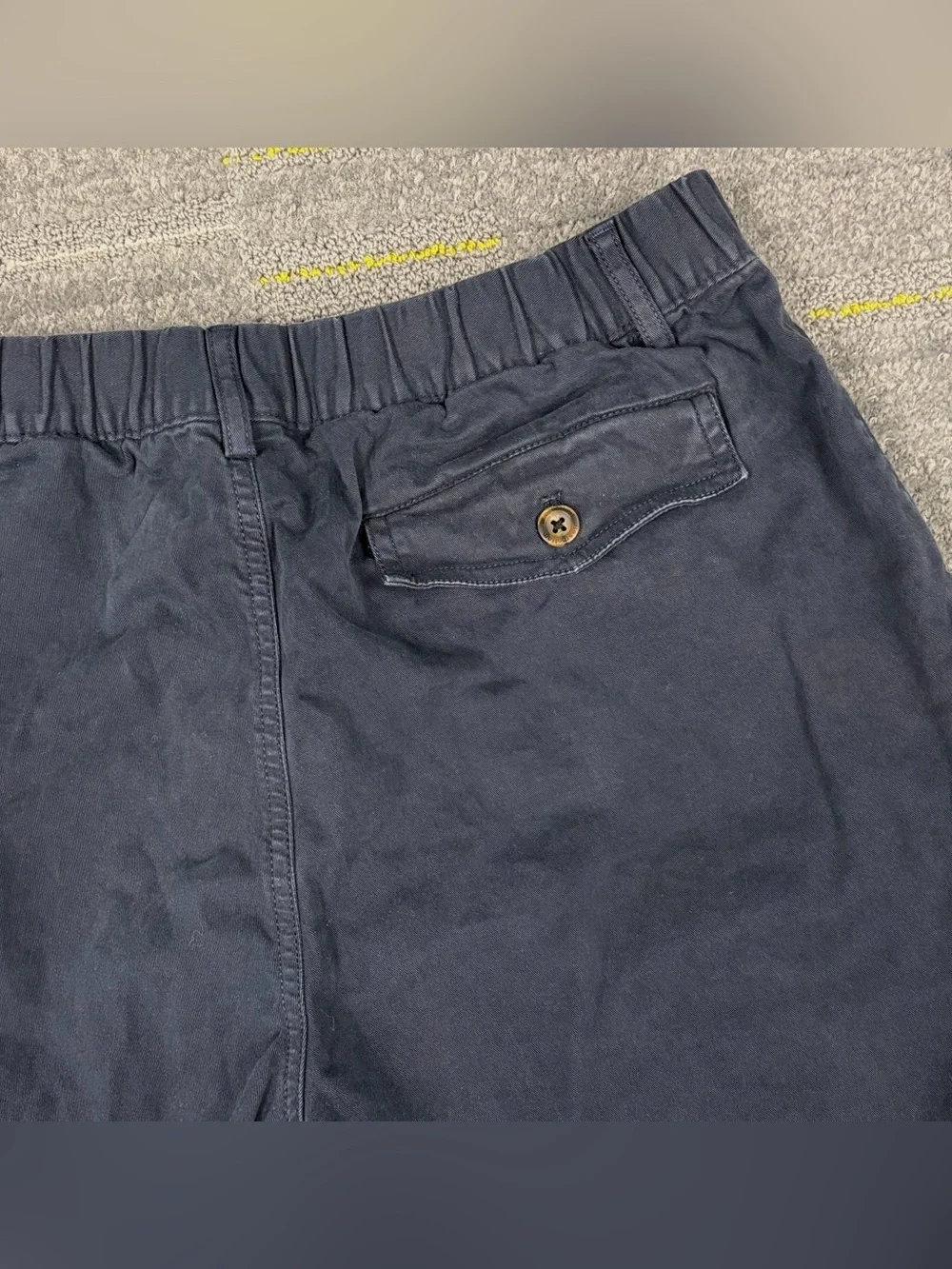 Bearbottom Shorts Mens Large Blue 7” Inseam Stretch Chino Elastic Waist Preppy
